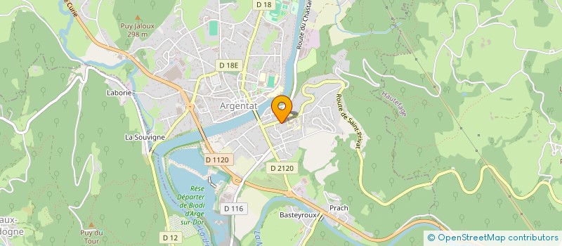 localisation de l'entreprise SCI LOLUTHO à ARGENTAT-SUR-DORDOGNE