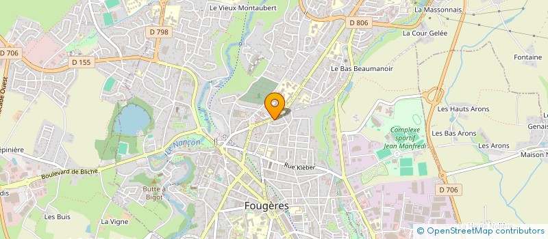 localisation de l'entreprise SCI LOMA 2  FOUGERES