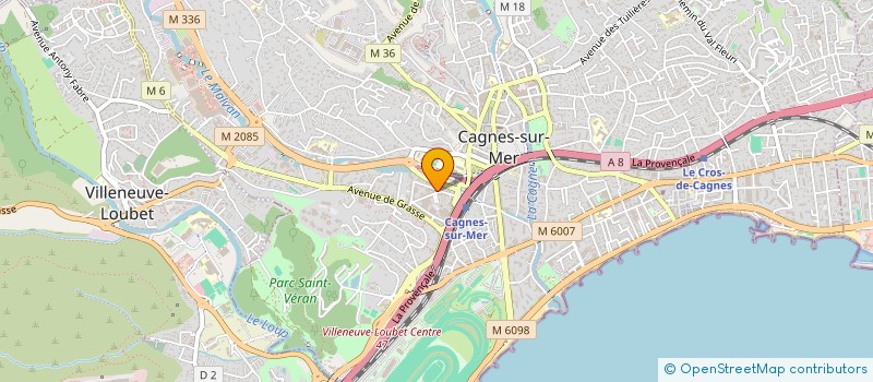 localisation de l'entreprise SCI LOMA à CAGNES-SUR-MER