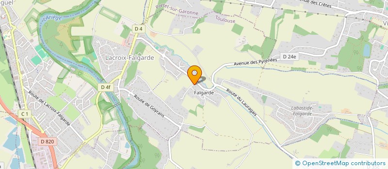 localisation de l'entreprise SCI LOMA  LACROIX-FALGARDE