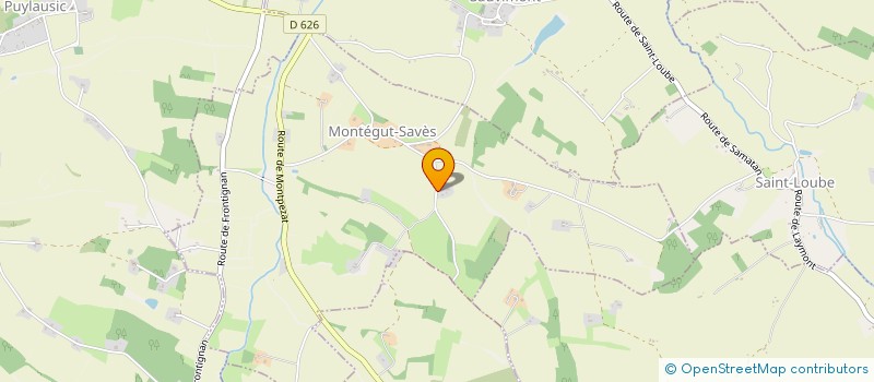 localisation de l'entreprise SCI LOMA  MONTEGUT-SAVES