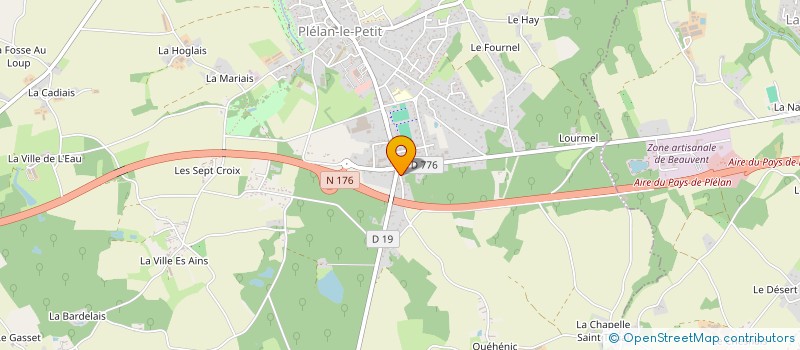 localisation de l'entreprise SCI LOMA IMMOBILIER SAINT JOUAN DES GUERETS  PLELAN-LE-PETIT