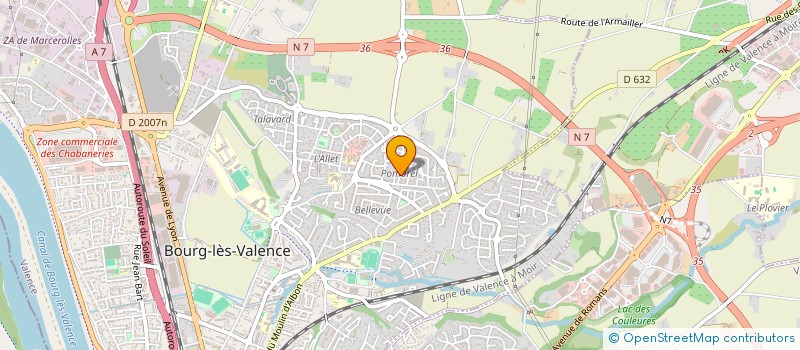 localisation de l'entreprise SCI LOMAET  BOURG-LES-VALENCE