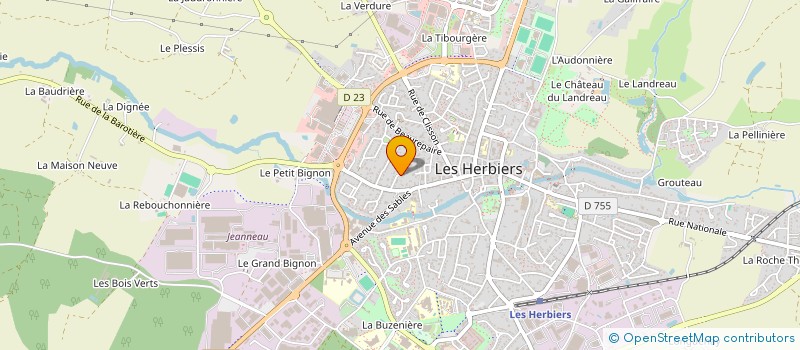 localisation de l'entreprise SCI LOMAGAED à LES HERBIERS