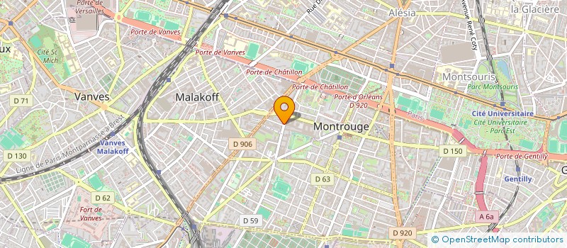 localisation de l'entreprise SCI LOMAREL  MONTROUGE