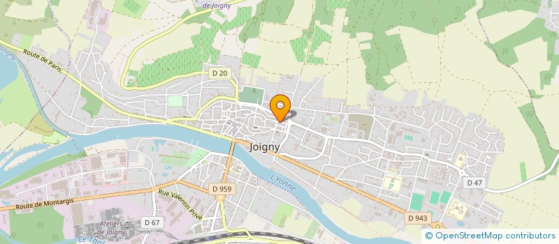 localisation de l'entreprise SCI LOMATI à JOIGNY