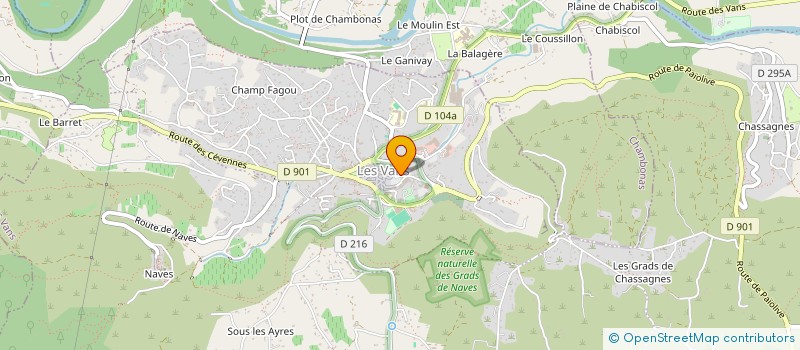 localisation de l'entreprise SCI LOMBARD  LES VANS