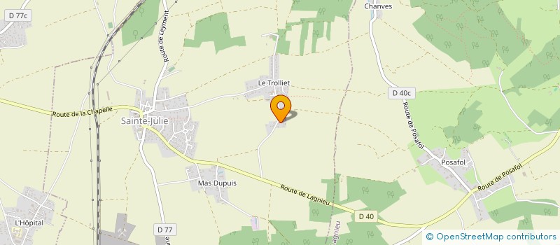 localisation de l'entreprise SCI LOMBARD  SAINTE-JULIE