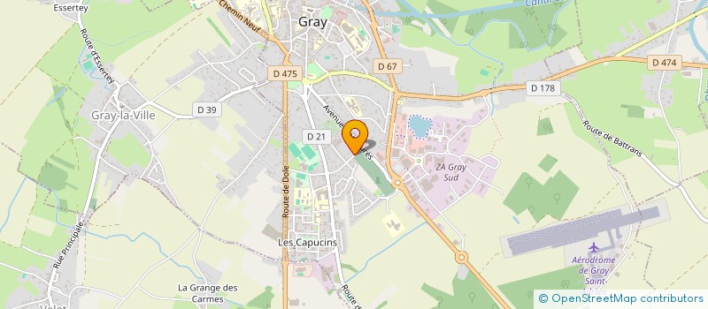 localisation de l'entreprise SCI LOMBARDOT à GRAY