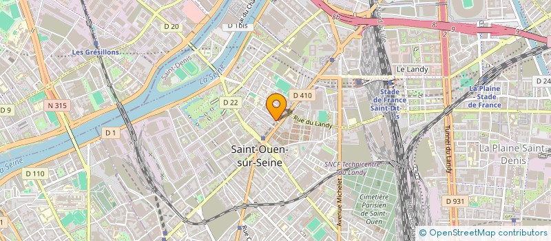localisation de l'entreprise SCI LOMBARDS à SAINT-OUEN-SUR-SEINE