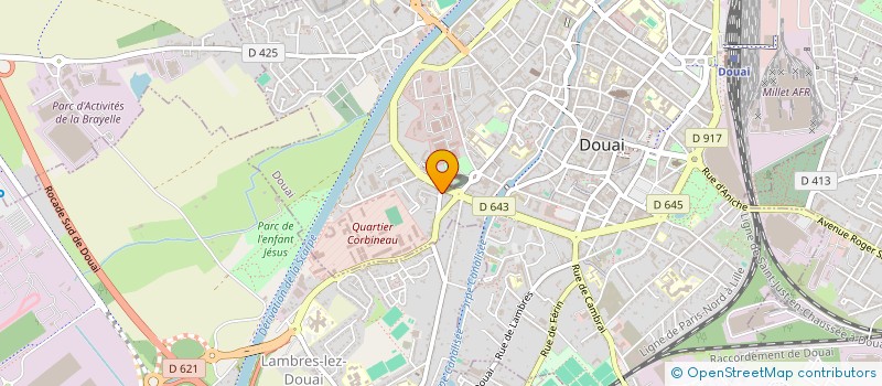 localisation de l'entreprise SCI LOMBOK à DOUAI