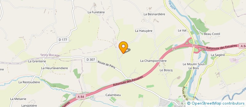 localisation de l'entreprise SCI LOMEA  TESSY-BOCAGE