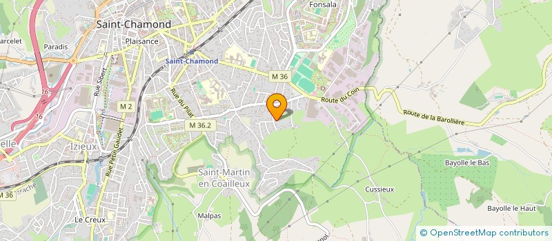 localisation de l'entreprise SCI LOMME  SAINT-CHAMOND