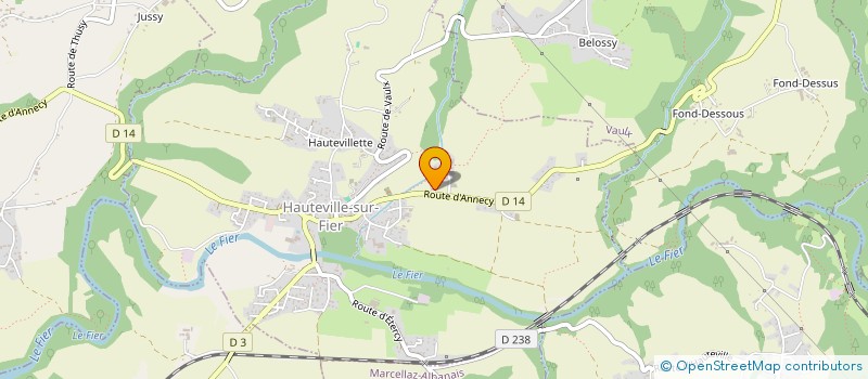 localisation de l'entreprise SCI LOMTEMPS AVENIR  HAUTEVILLE-SUR-FIER