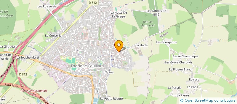 localisation de l'entreprise SCI LONALI  THORIGNE-FOUILLARD