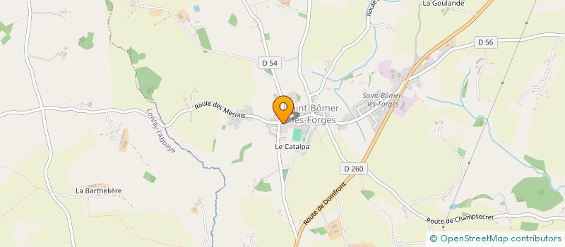 localisation de l'entreprise SCI LONALIMA à SAINT-BOMER-LES-FORGES