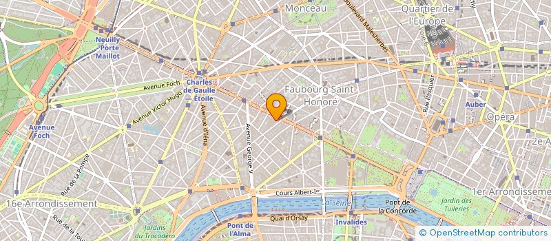 localisation de l'entreprise SCI LONDINIUM à PARIS