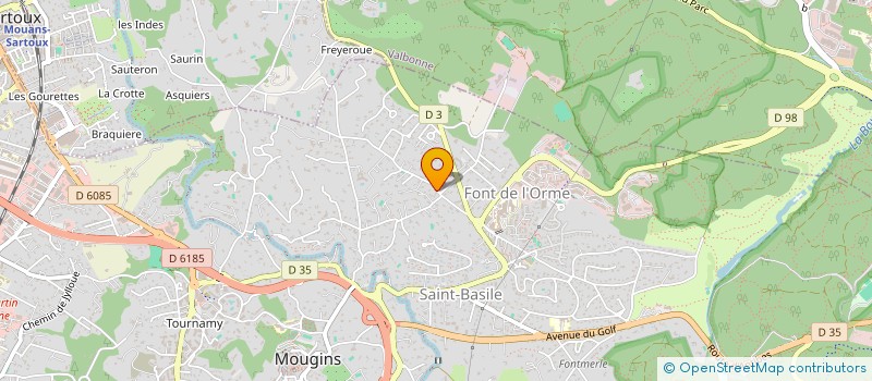 localisation de l'entreprise SCI LONDON  MOUGINS