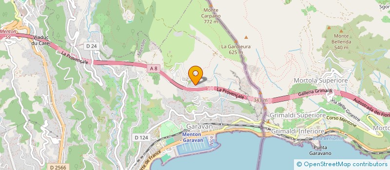 localisation de l'entreprise SCI LONDON à MENTON
