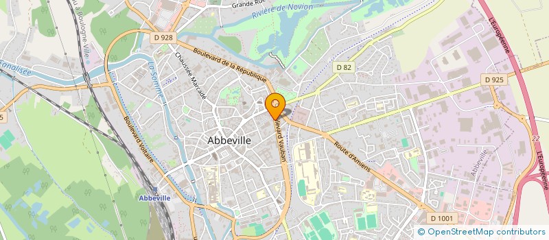 localisation de l'entreprise SCI LONDRES  ABBEVILLE