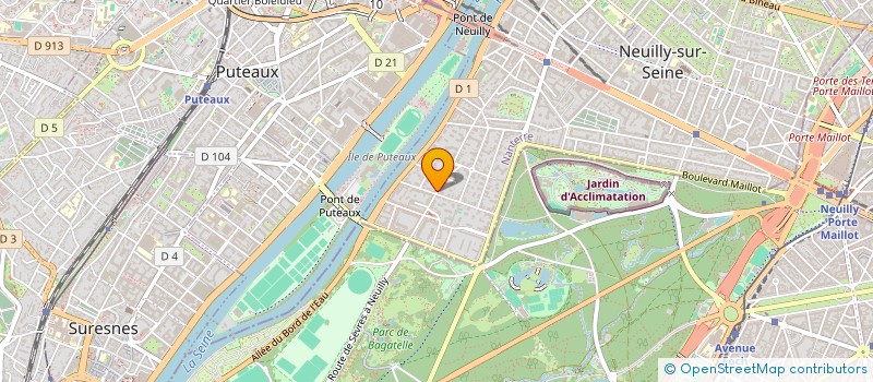 localisation de l'entreprise SCI LONGCHAMP à NEUILLY-SUR-SEINE