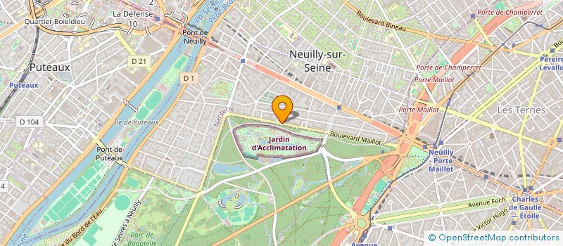 localisation de l'entreprise SCI LONGCHAMP à NEUILLY-SUR-SEINE