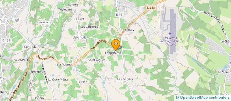 localisation de l'entreprise SCI LONGCHAMP LAPLUME  BAGNOLS