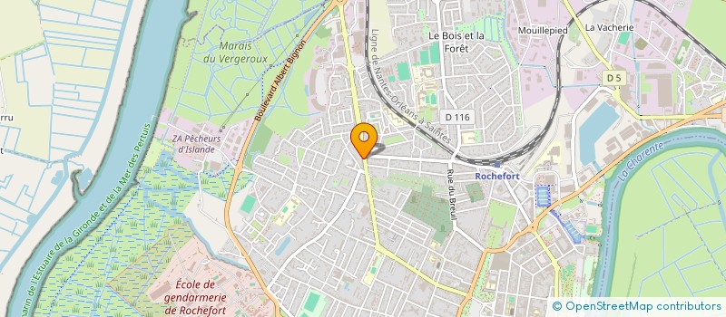 localisation de l'entreprise SCI LONGE  ROCHEFORT