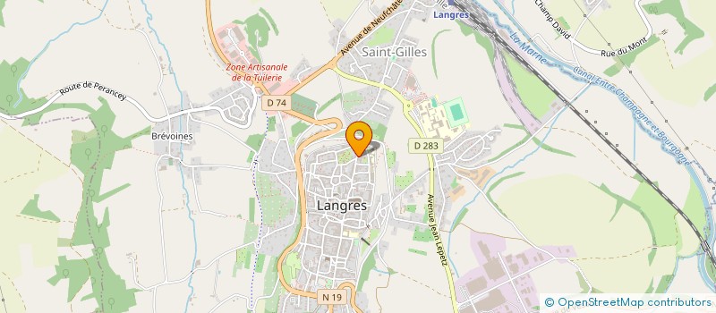 localisation de l'entreprise SCI LONGE PORTE à LANGRES