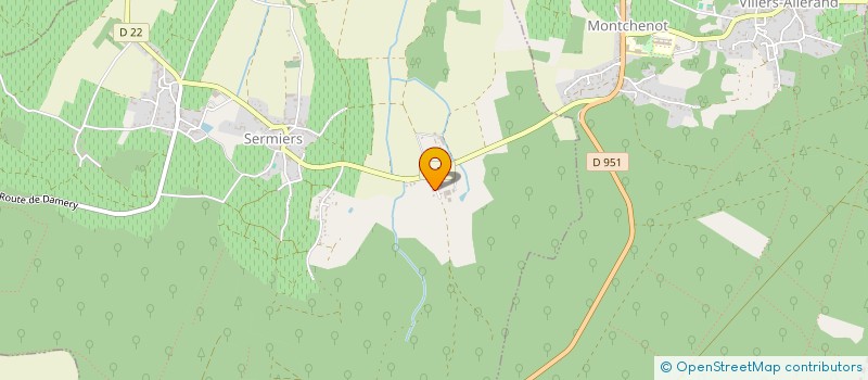 localisation de l'entreprise SCI LONGEMER  SERMIERS