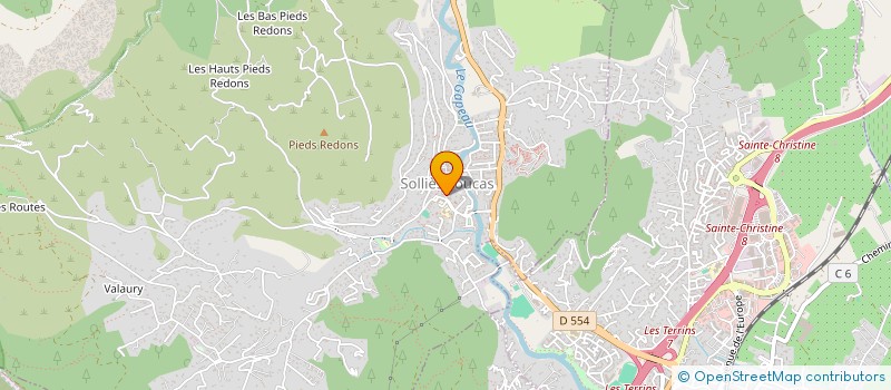 localisation de l'entreprise SCI LONGHI FILS à SOLLIES-TOUCAS