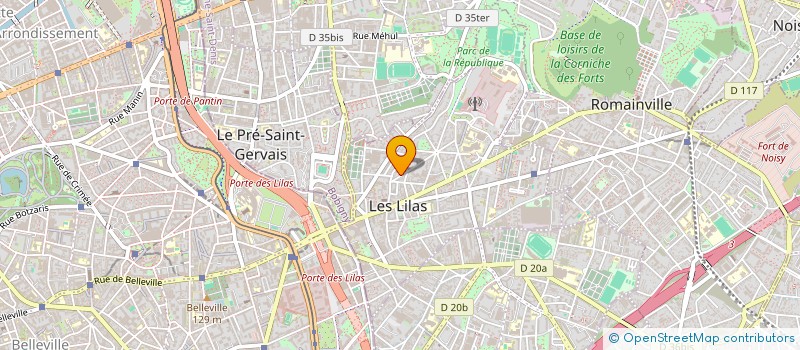 localisation de l'entreprise SCI LONGNY LOGISTIQUE à LES LILAS