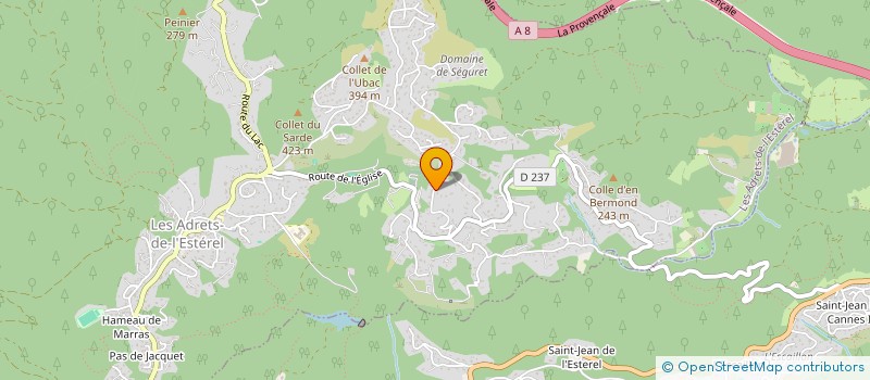 localisation de l'entreprise SCI LONGO MAI  MANDELIEU-LA-NAPOULE