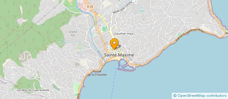 localisation de l'entreprise SCI LONGOMAI à SAINTE-MAXIME