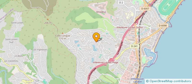 localisation de l'entreprise SCI LONGPONT  VILLENEUVE-LOUBET