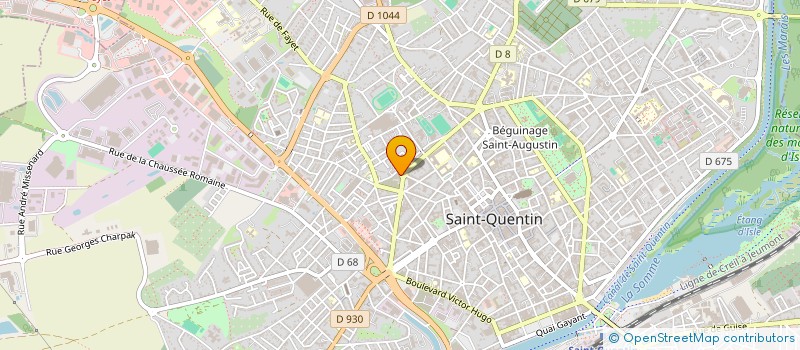 localisation de l'entreprise SCI LONGUEVILLE à SAINT-QUENTIN