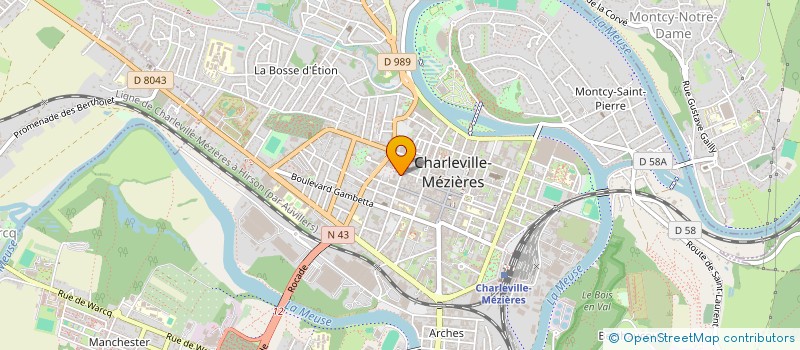 localisation de l'entreprise SCI LONGUEVILLE à CHARLEVILLE MEZIERES