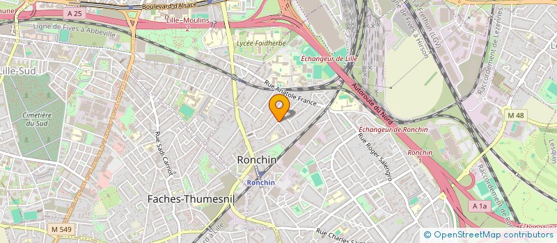 localisation de l'entreprise SCI LONI  RONCHIN