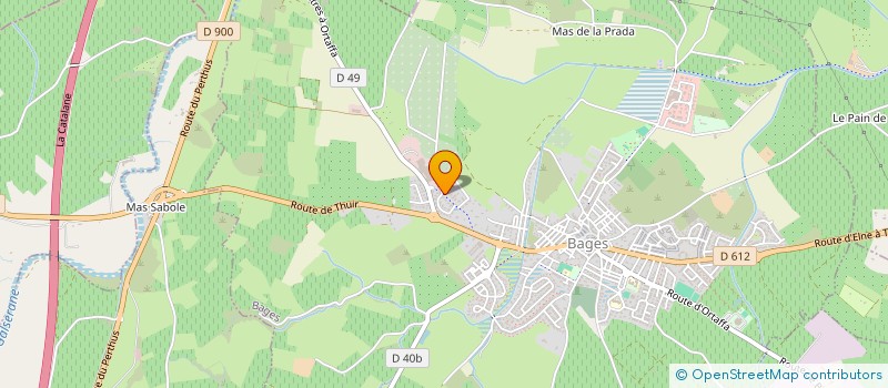 localisation de l'entreprise SCI LONISEB à BAGES