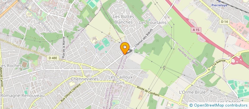 localisation de l'entreprise SCI LONTRADE LA TOUCHE HEURTAULT  HERBLAY-SUR-SEINE