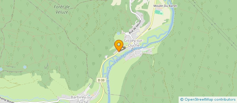 localisation de l'entreprise SCI LOPALE 21  GISSEY-SUR-OUCHE