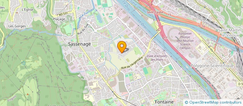 localisation de l'entreprise SCI LOPES  SASSENAGE