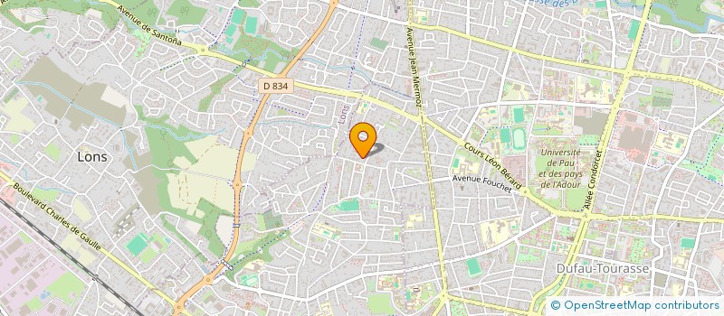 localisation de l'entreprise SCI LOPES/ LATISNERE  BILLERE