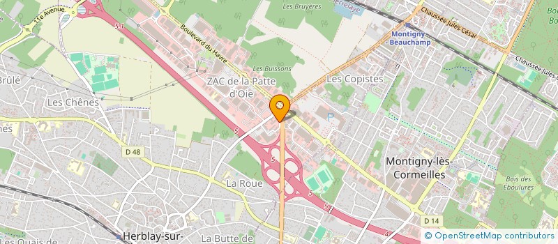 localisation de l'entreprise SCI LOPES PERE ET FILS  HERBLAY-SUR-SEINE