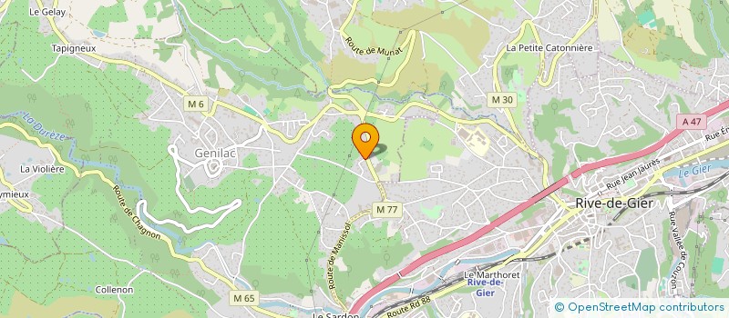 localisation de l'entreprise SCI LOPEZ  GENILAC