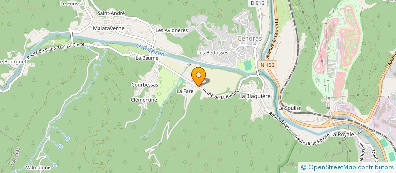 localisation de l'entreprise SCI LOPEZ  CENDRAS