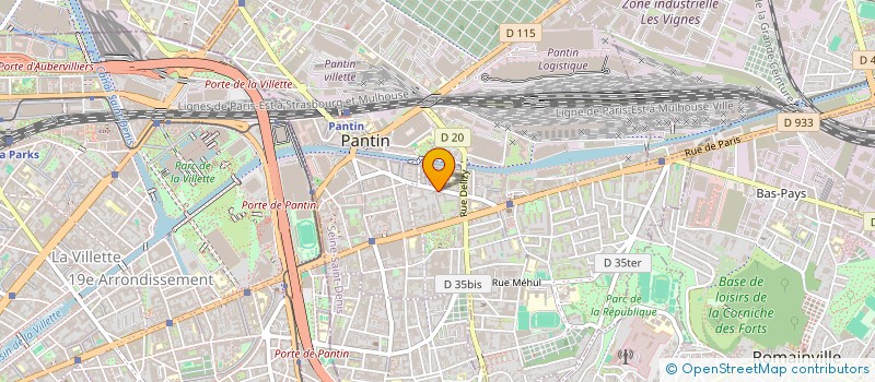 localisation de l'entreprise SCI LOPEZ  PANTIN