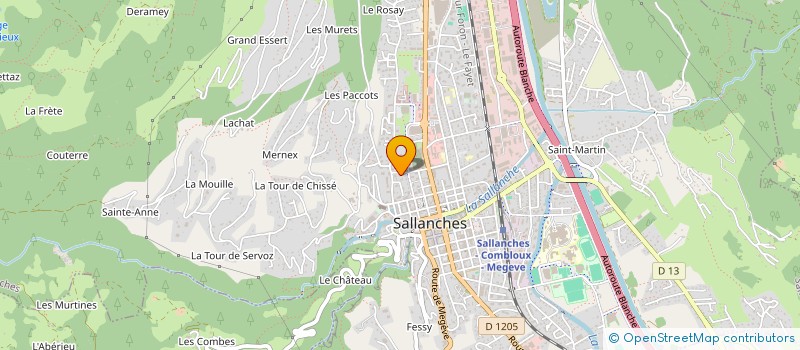 localisation de l'entreprise SCI LOR CAINE à SALLANCHES