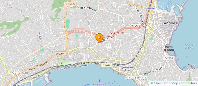 localisation de l'entreprise SCI LORAINE à ANTIBES