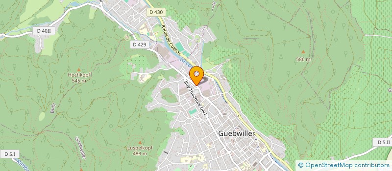 localisation de l'entreprise SCI LORALE  GUEBWILLER